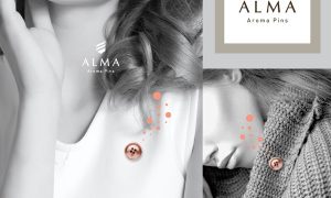 ALMA ボタン型 ピンズ